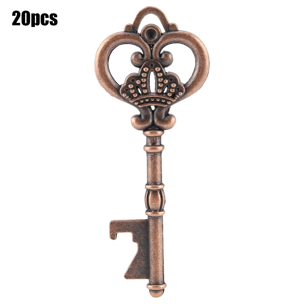 Key shaped Bottle Opener with Tag Card Twine for Wedding Guests Gift Party (20pcs Opner Only)