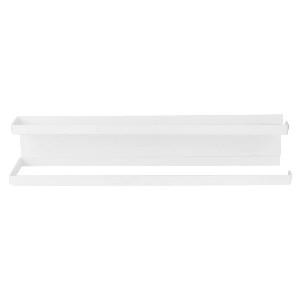 Magnetic Double Bath Towel Bar Towel Holder Rack for Bathroom Kitchen(White)