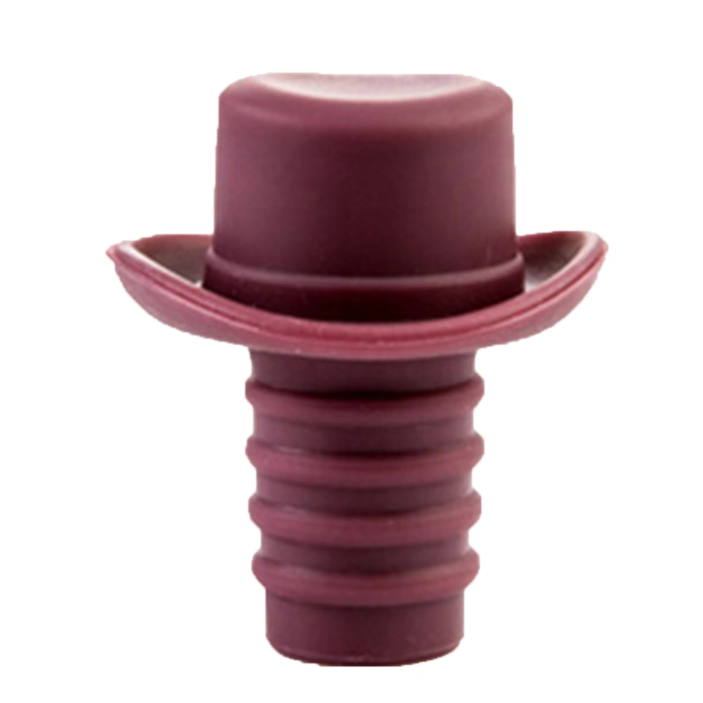 A1939 Silicone Small Beer Hat Bottle Wine Stopper Cork Stopper Bottle Hat Closures(Coffee)