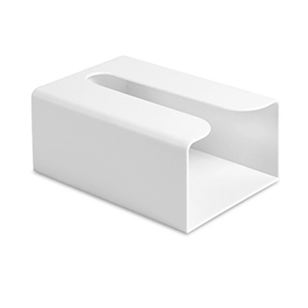 Innovative Wall Mounted Tissue Box Toilet Paper Napkin Box for Home Kitchen Bedroom (White)