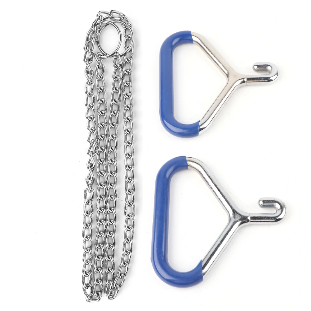 Cow Dystocia Delivery Tools Stainless Steel Midwifery Chain Hook Smooth Delivery Implement