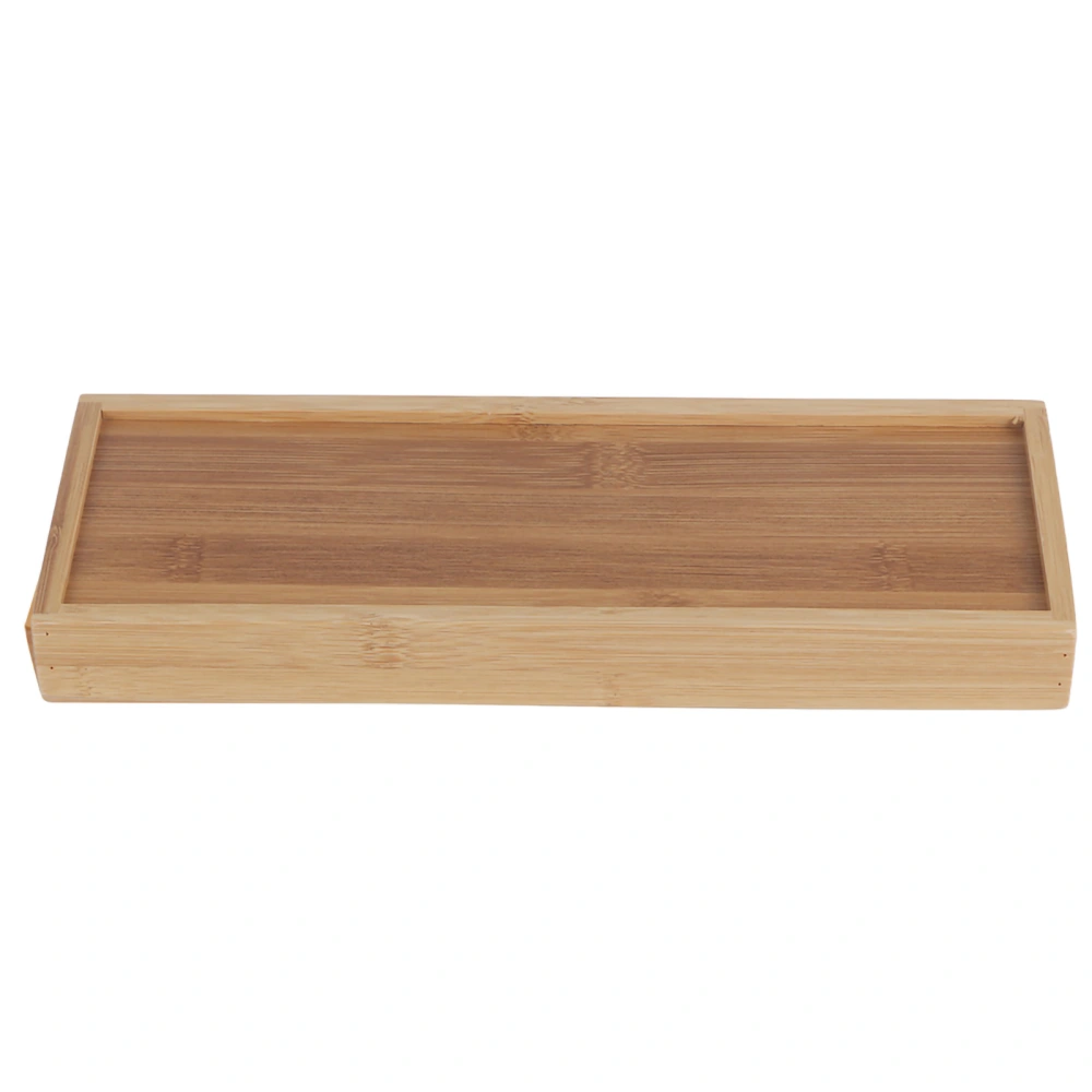 Japanese Style Solid Bamboo Serving Tray Fruit Tea Breakfast Serving Tray(28*10.2*3cm)