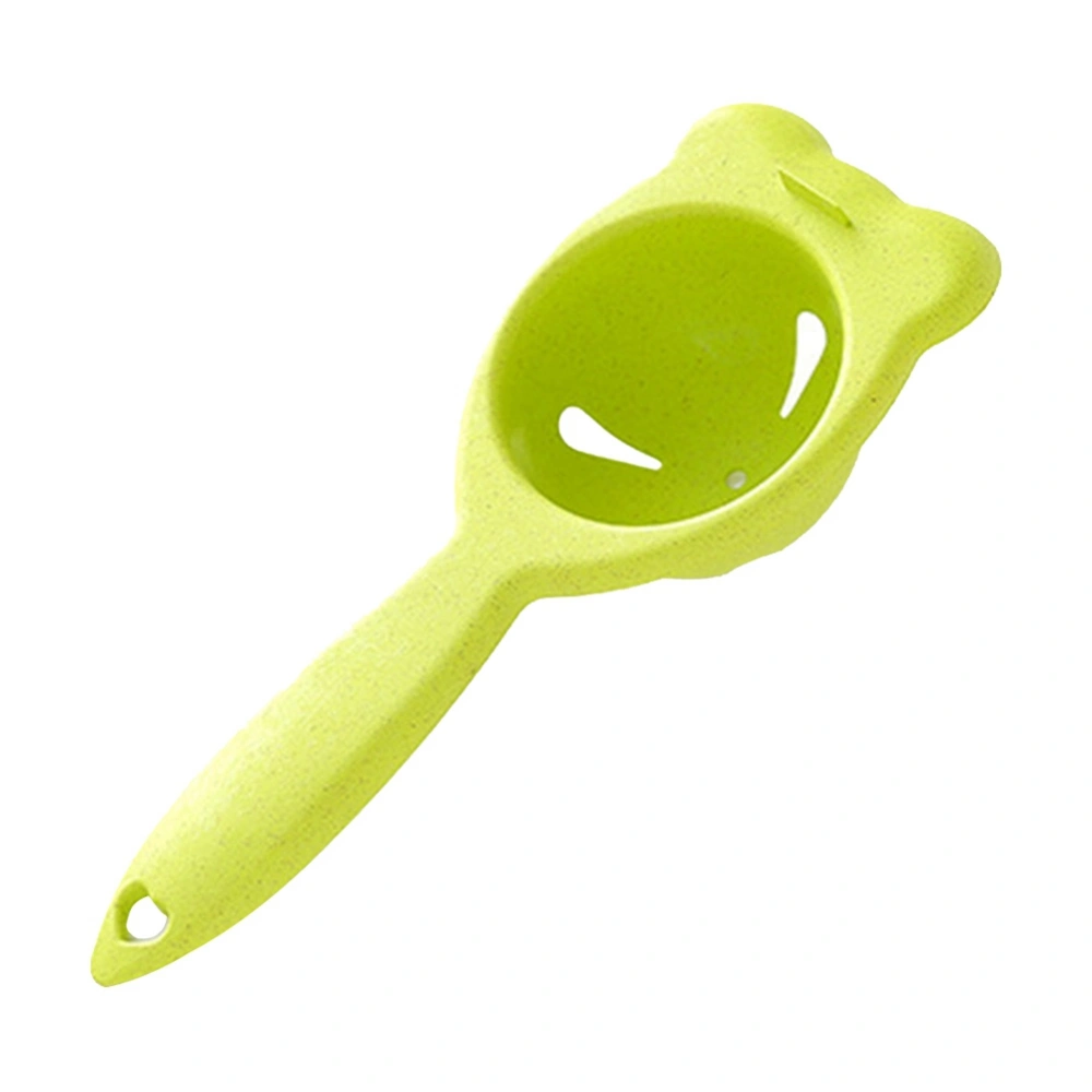 Egg Yolk Separator Egg Protein Separation Tool Kitchen Food Divider Tool (Green)