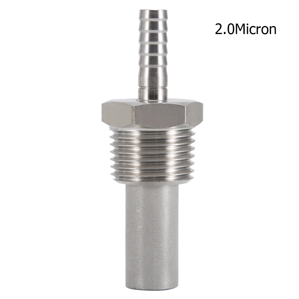 1/2" MPT Oxygen Stone 1/4' Barb Inline Carbonation Aeration Homebrew Stone(2 Micron)