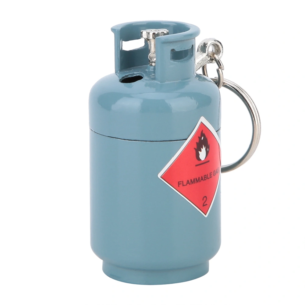 Fashionable Innovative Portable Gas Tank Shape Cigarette Lighter for Men Gift (Blue)