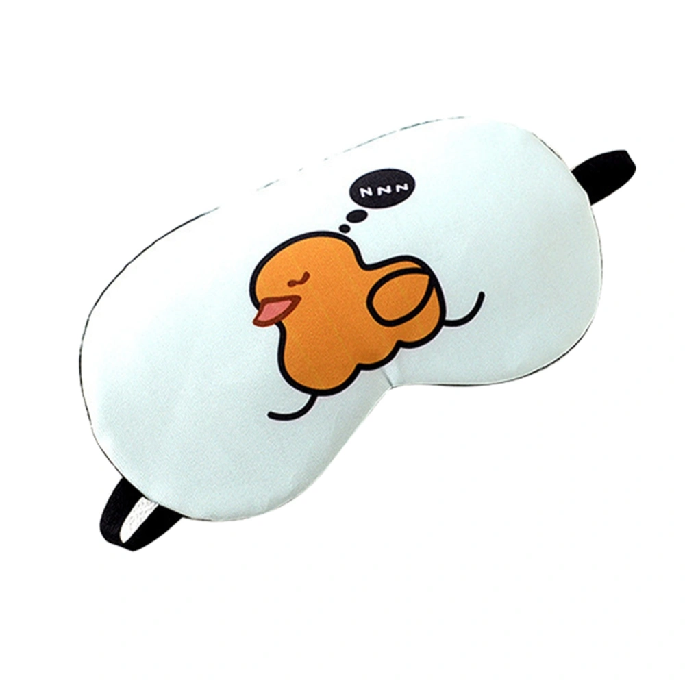 Cartoon Sleeping Eyeshade Blackout Eyes Mask Cold Blinder Eye Fatigue Elimination（Duck）