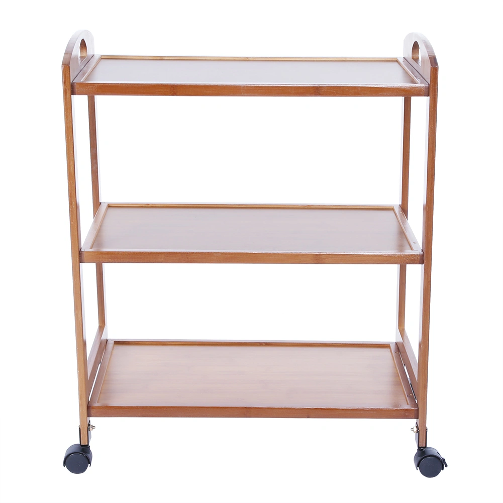 3-Tier Moveable Kitchen Trolley Rolling Storage Rack Organizer with Wheels
