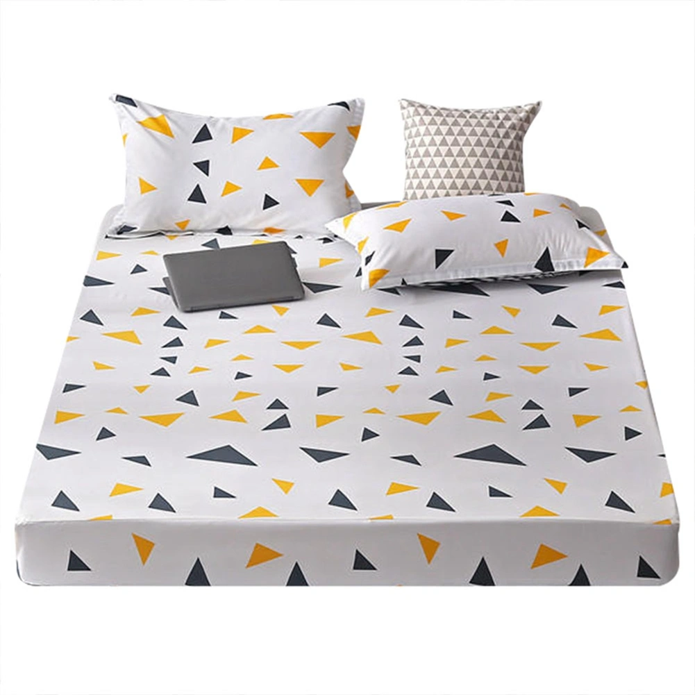 Comfortable Breathable Polyester Bedding Set Pillowcase Fitted Sheet