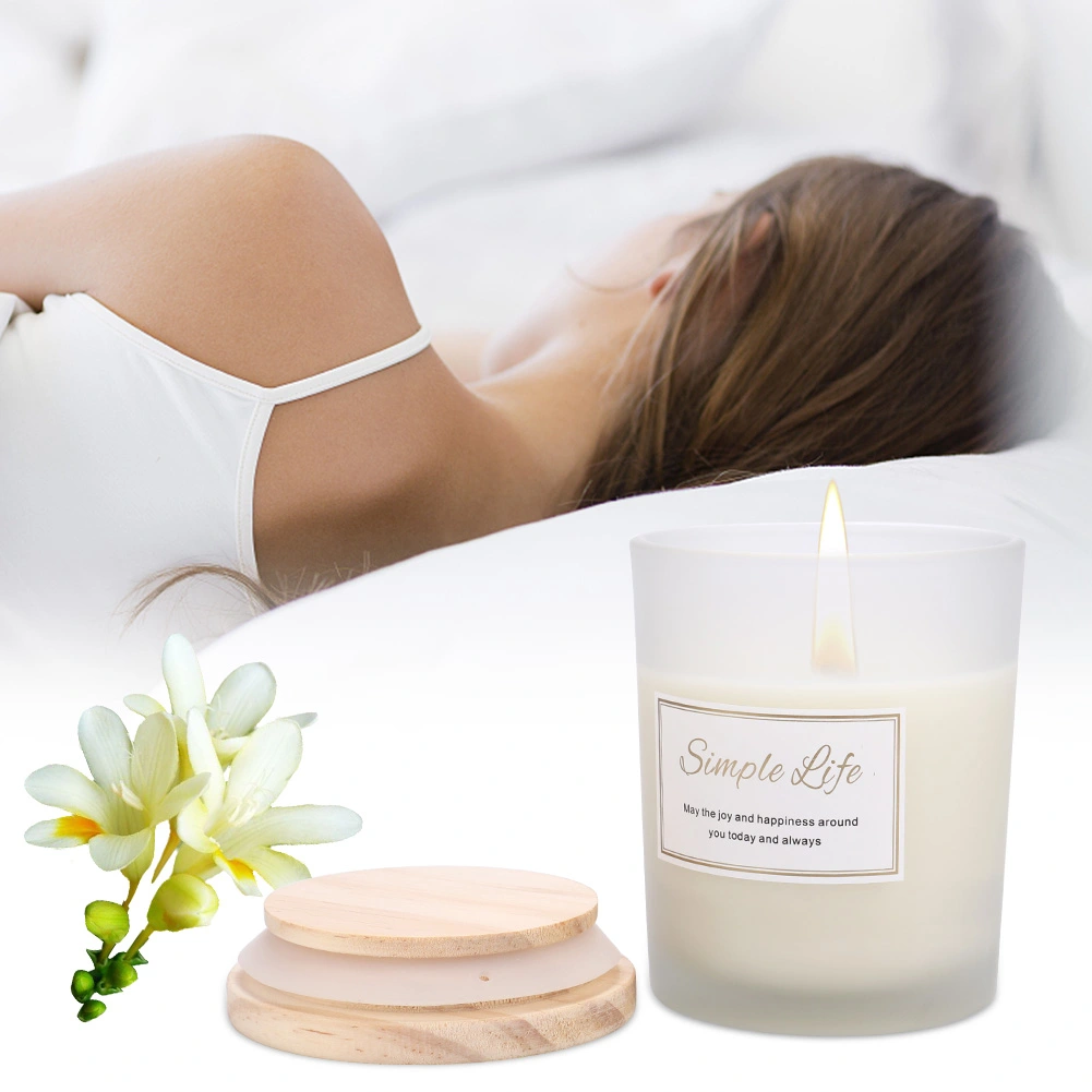 Portable Scented Candles Soy Wax Glass Scented Candles Gift (British Pear & Freesia)