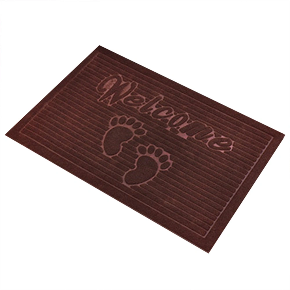 Non-slip Water Absorbent Mat Pad Bedroom Bathroom Kitchen (Brown)