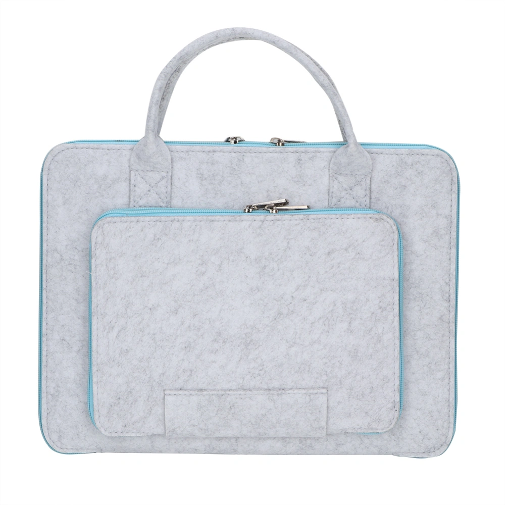 Felt Laptop Notebook Bag with Handle and Pocket Computer Case(13'')