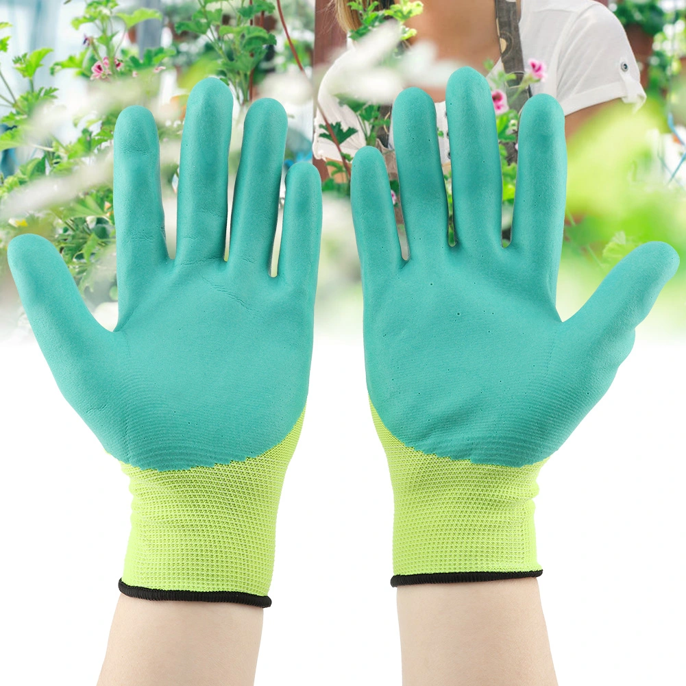 1Pair Non slip Waterproof Labor Work Garden Gloves Handling Gloves