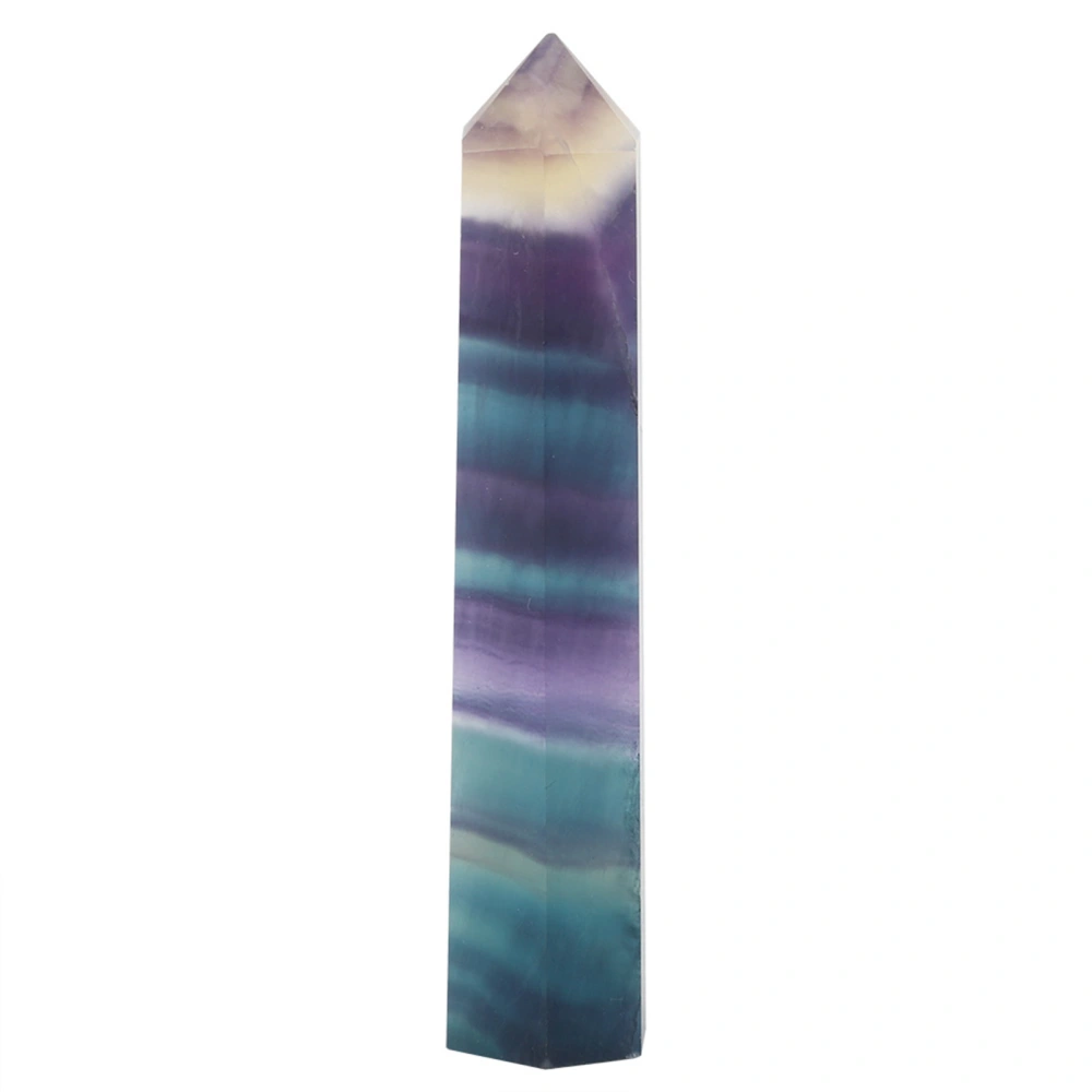 Natural Fluorite Quartz Crystal Hexagonal Wand for Decoration Ornament (70-75mm)