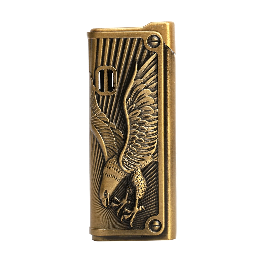 Portable Windproof Slim Butane Gas Refillable Cigarette Lighter