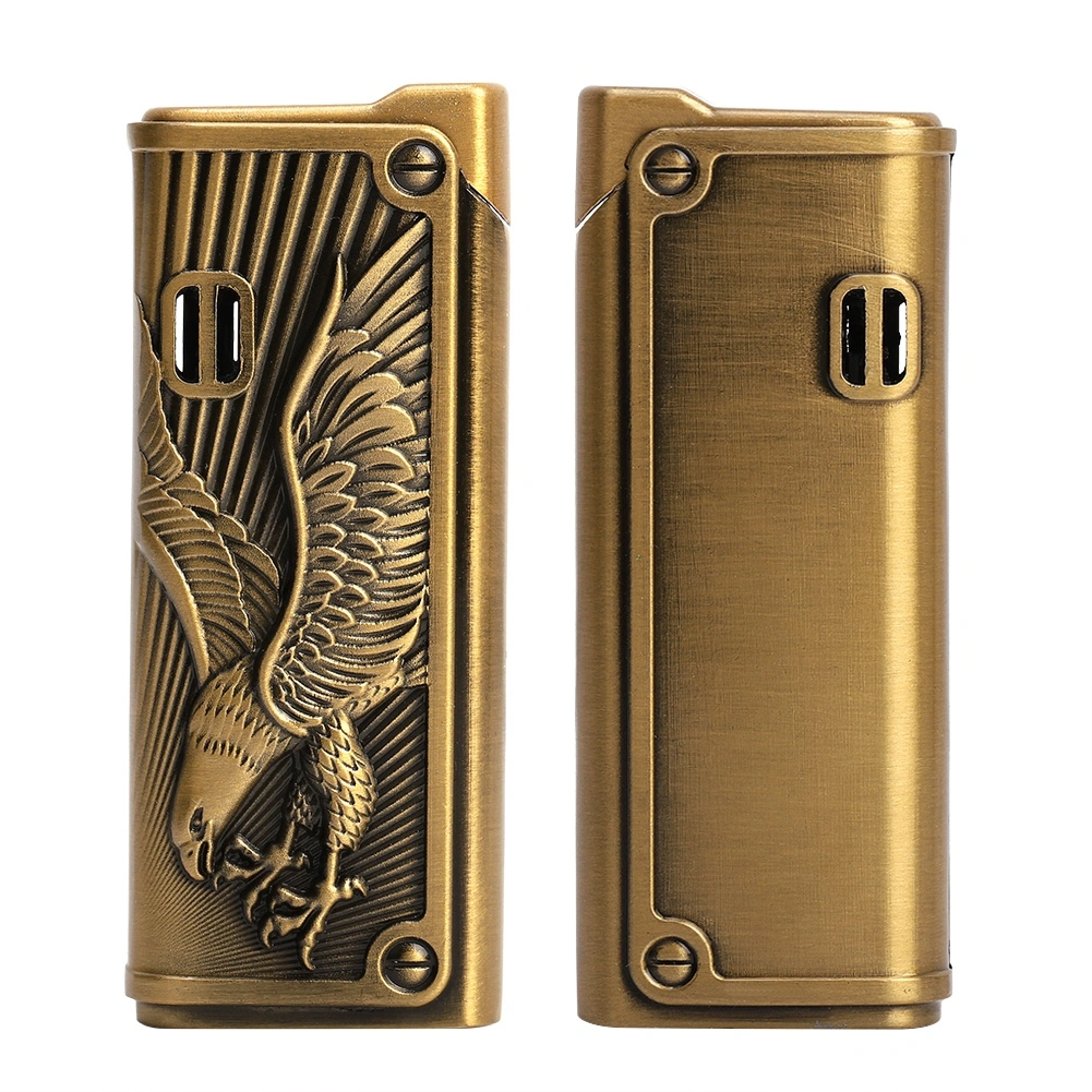 Portable Windproof Slim Butane Gas Refillable Cigarette Lighter