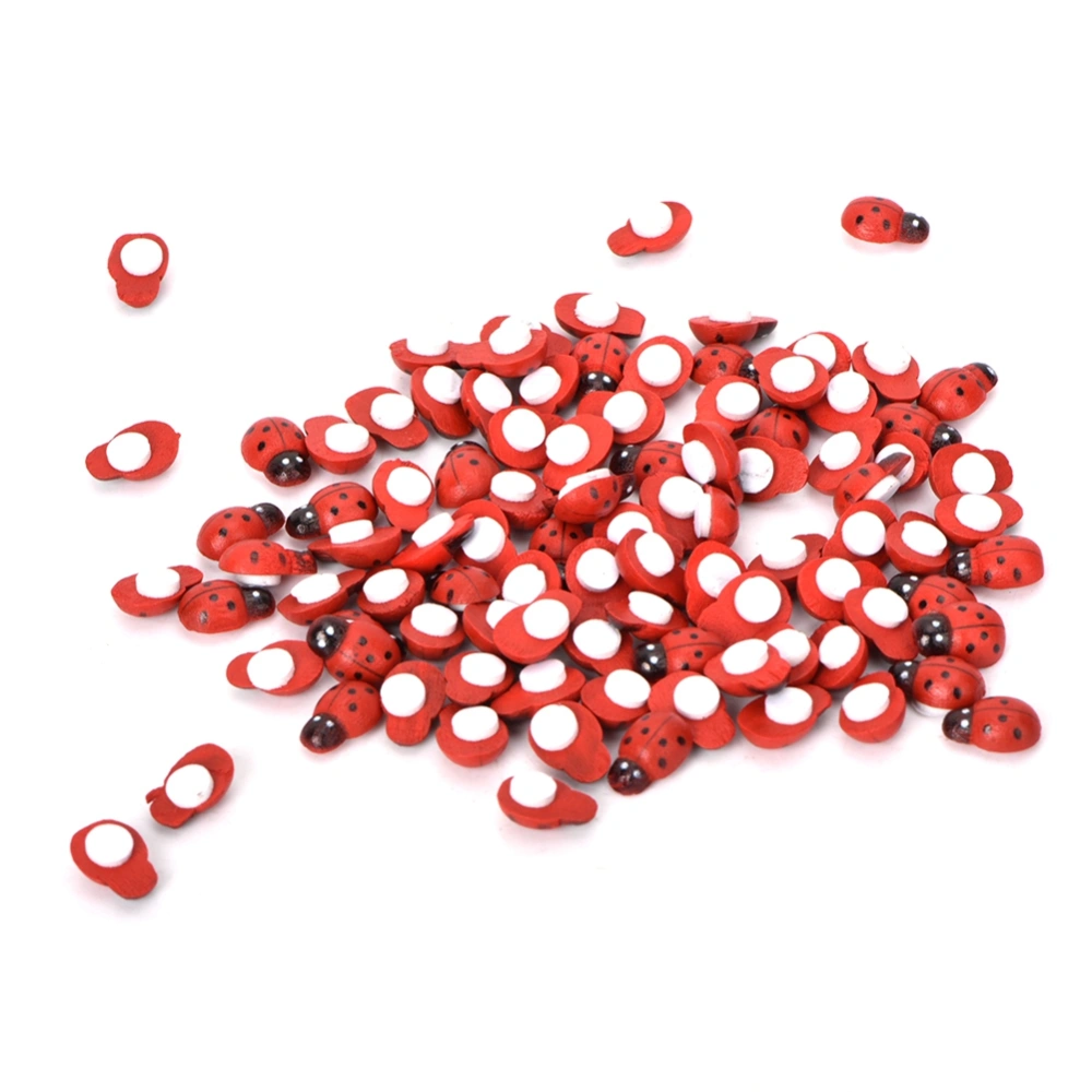 100PCS Ladybugs Micro Landscape Miniature Ornament Garden Decoration Craft Home Decor