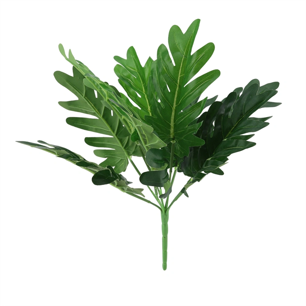 Plastic Artificial Fake Foliage Green Grass Plant Leaf Home Office Party Garden Decor