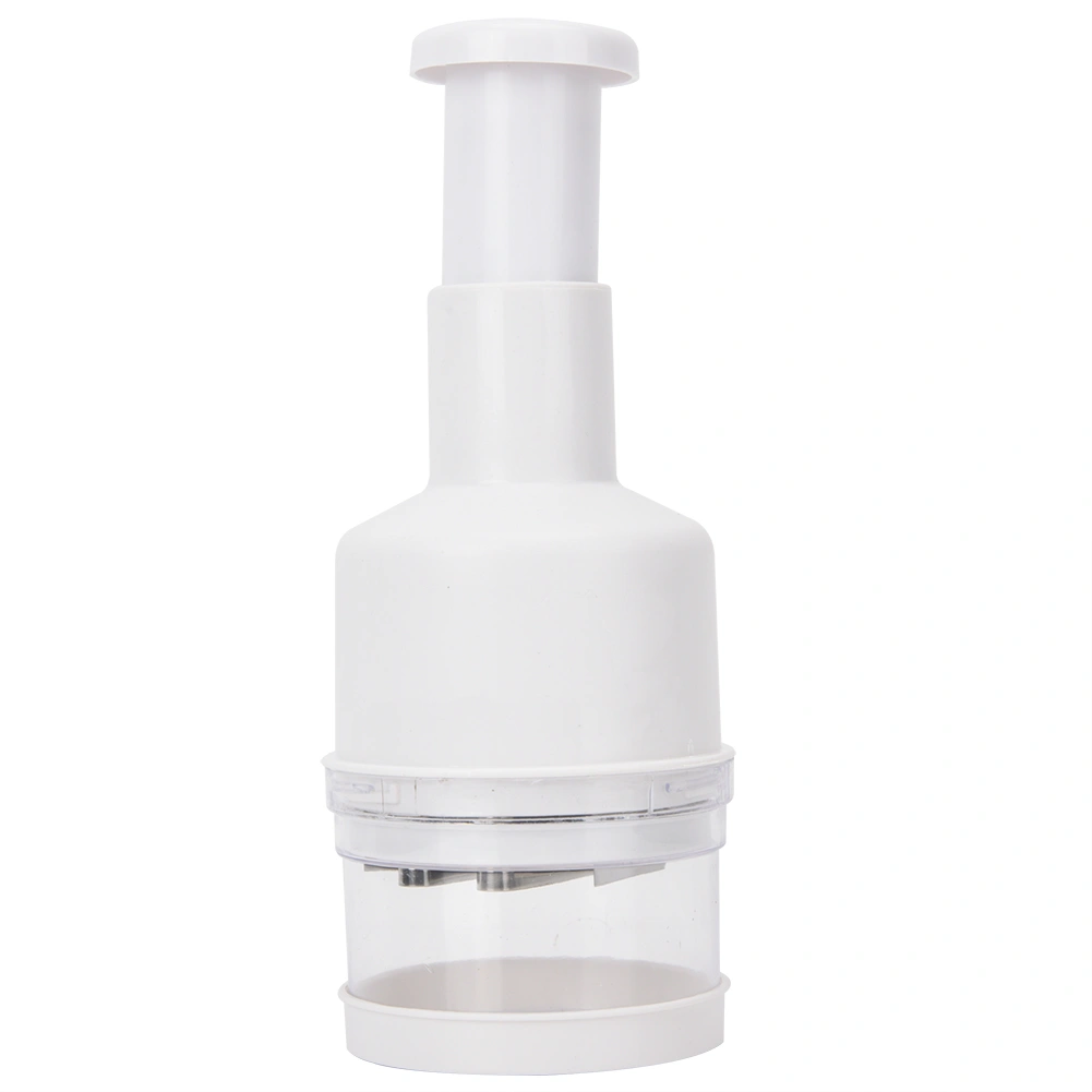 Kitchen Garlic Hand Press Chopper Cutter Vegetable Onions Peeler Tools(White)