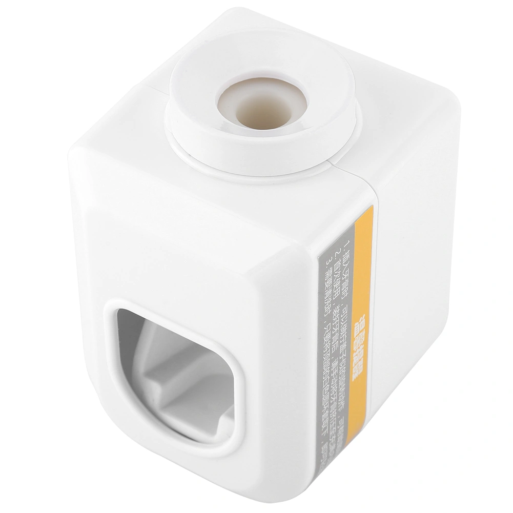 Wall Mounted Toothpaste Dispenser Automatic Squeezer Toothpaste Holder Home Bathroom (White)
