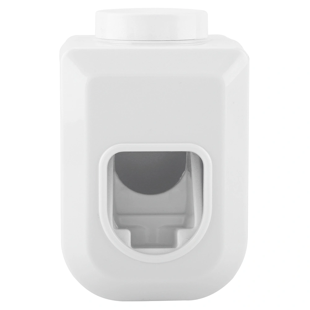 Wall Mounted Toothpaste Dispenser Automatic Squeezer Toothpaste Holder Home Bathroom (White)