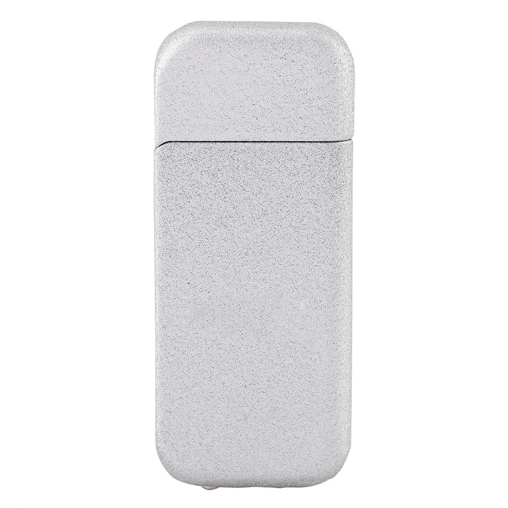 Slim Safe Normal Flame Butane Gas Refillable Cigarette Lighter Without Gas Silver