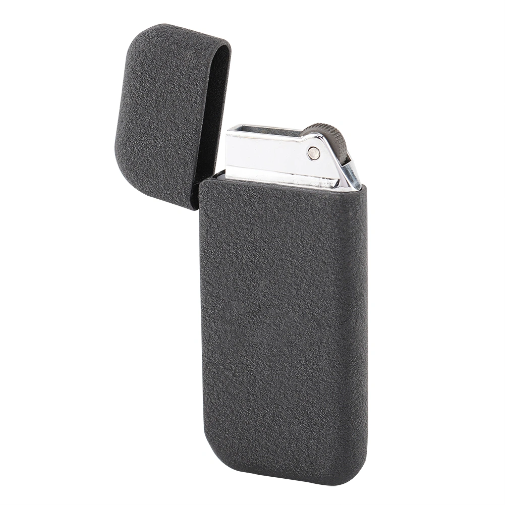 Slim Safe Normal Flame Butane Gas Refillable Cigarette Lighter Without Gas Black