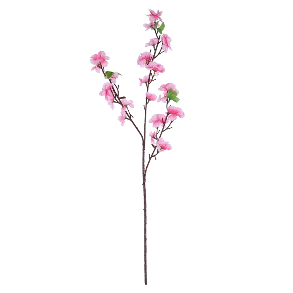 1pc Large Artificial Fake Peach Flower Branch Stem Home Decor Pink