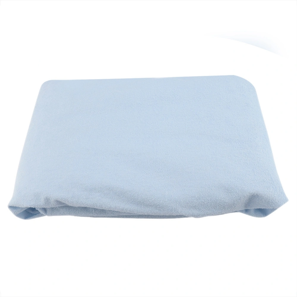 Waterproof Anti mite Mattress Pad Cover Fitted Sheet Blue 90*190+30cm