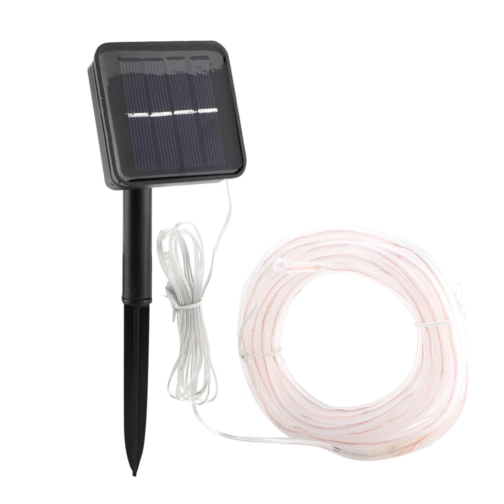 10M LED Solar Power Waterproof Tube Lamp Light String for Garden Party Decoration Red