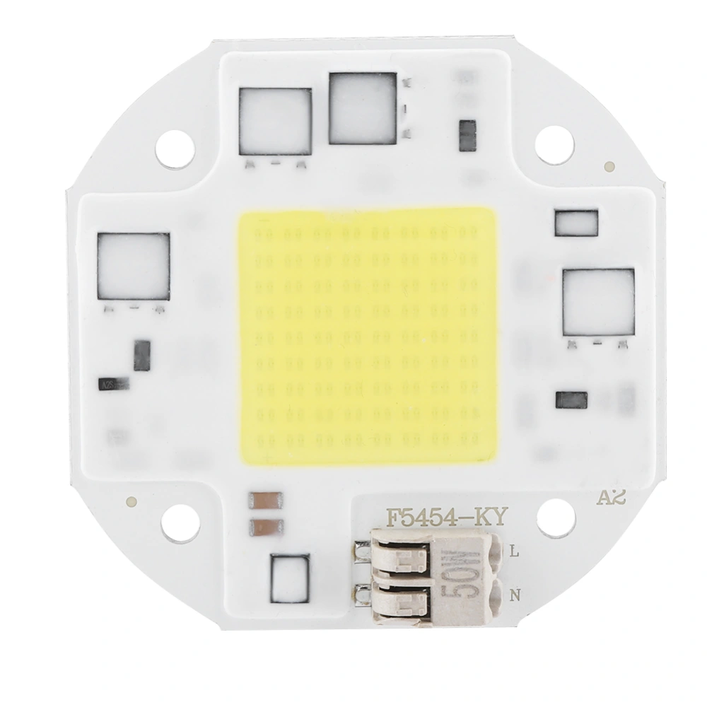 6000K 20/30/50W AC 100-260V COB Light Source Chip for Streetlight Projection Light (50W6000K)