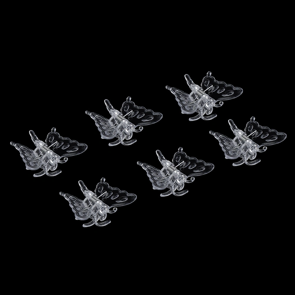 100Pcs Garden Tools Stem Clips Grow Upright Orchid Plastic Mini Stalks Flower