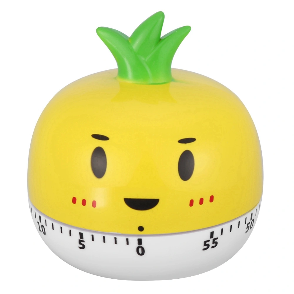 Mechanical Cooking Timer Manual Vegetables Shape Counters for Kitchen Timing Tool(Yellow)