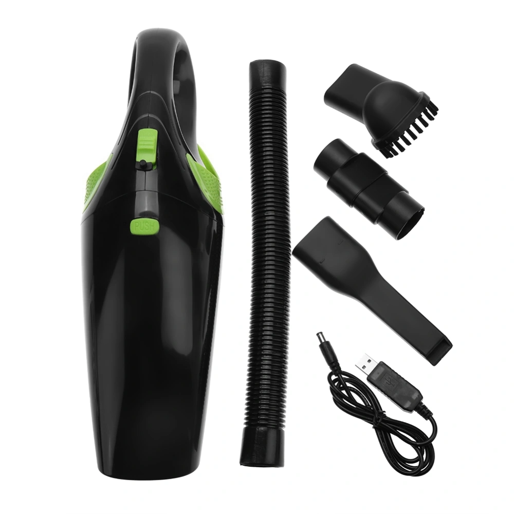 120W Rechargeable Wet Dry Poratble Handheld Car Home Vacuum Cleaner Black