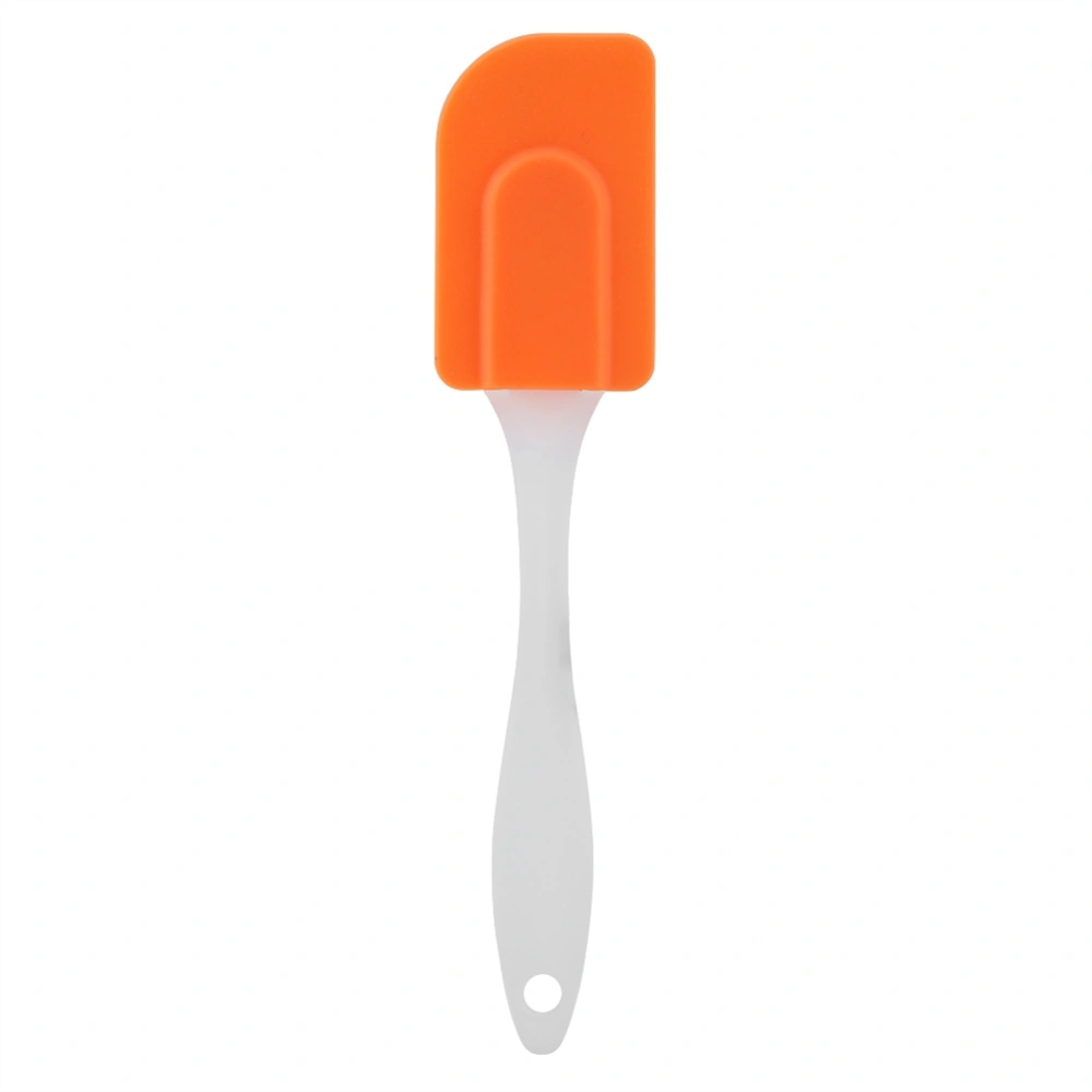 Silicone Spatulas Butter Cream Scraper Heat Resistant Kitchen Cake Baking Mixing Tool(Orange)