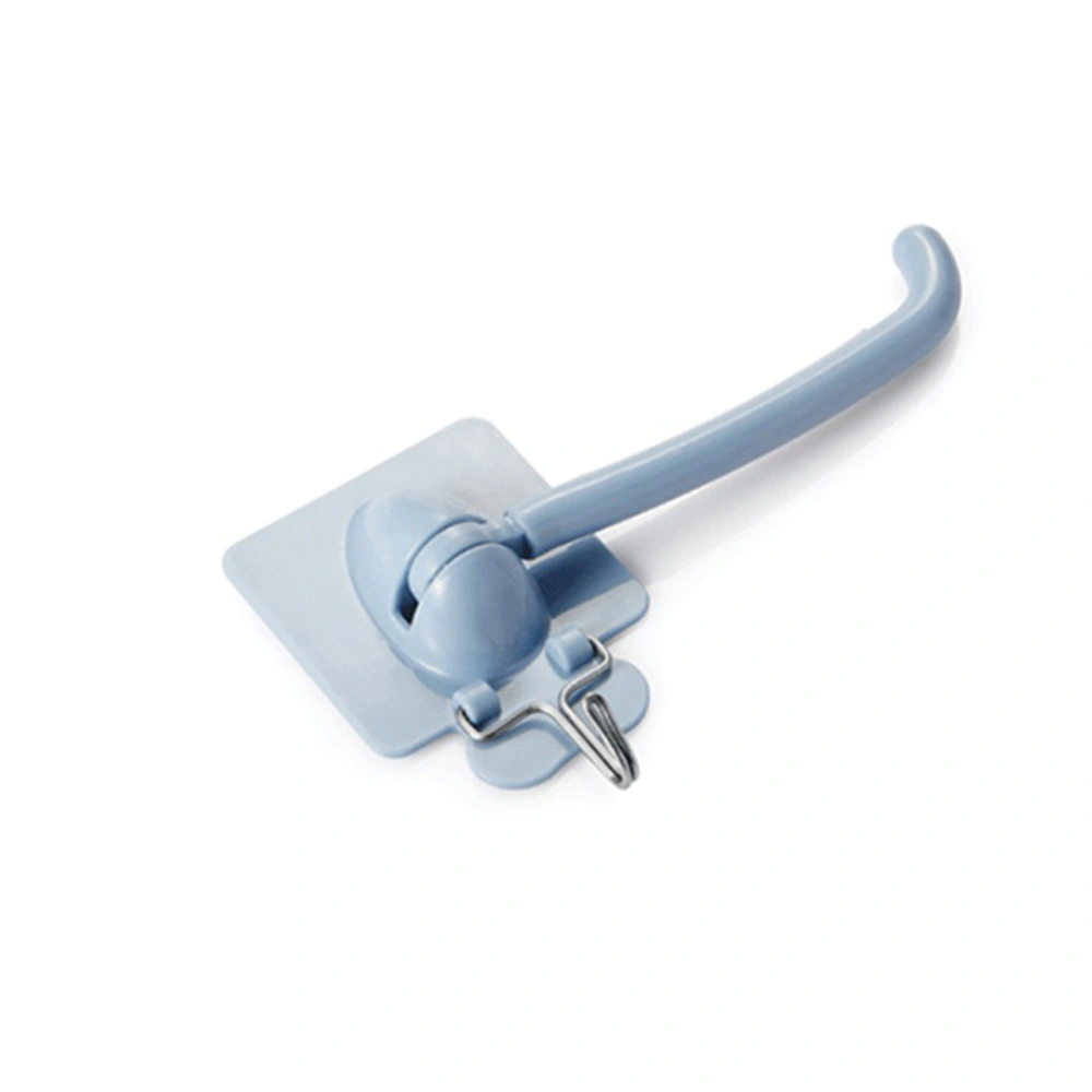 Swing Out Towel Rack Wall mounted Towel Holder with a Hook Kitchen Bathroom Grey Blue