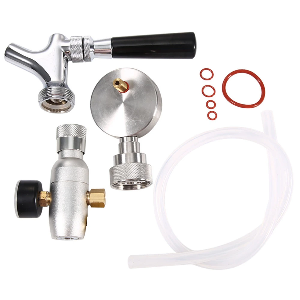 Stainless Steel Beer Spear Faucet Tap Dispenser Kit for 2L/3.6L/4L Mini Keg Beer Growler