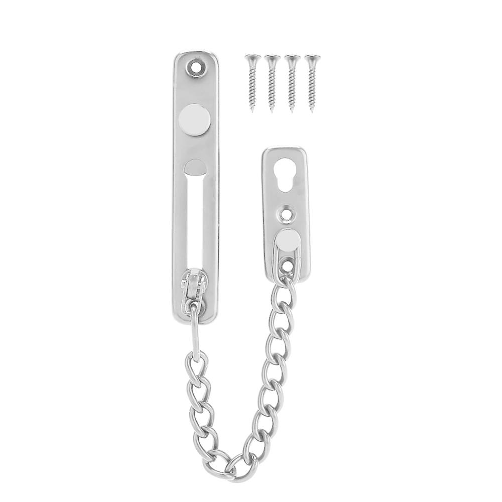 Stainless Steel Durable Anti theft Chain Lock Security Guard Inside Door Home Hotel(3#)