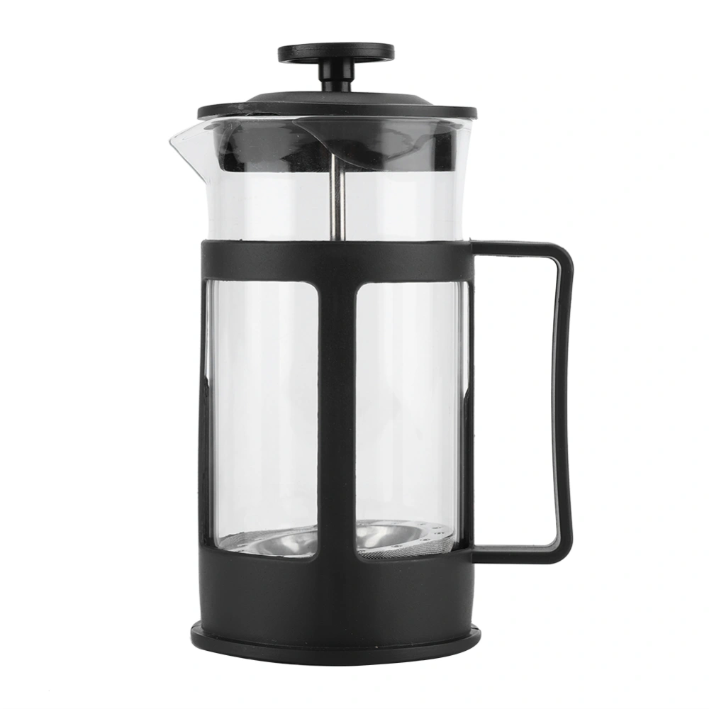 Multifunctional Transparent Stainless Steel Coffee Pot with Handle Home Office 350ml