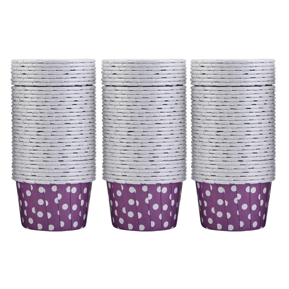 100PCS Mini Cupcake Liners Paper Round Cake Baking Cups Muffin Cases Home Party Wedding Purple