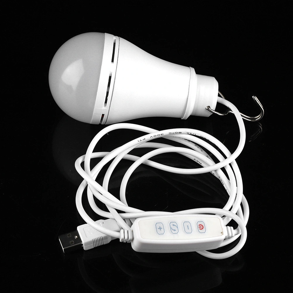 5V USB LED Bulb Light Emergency Lamp for Outdoor Camping Hiking Home Reading(10W)