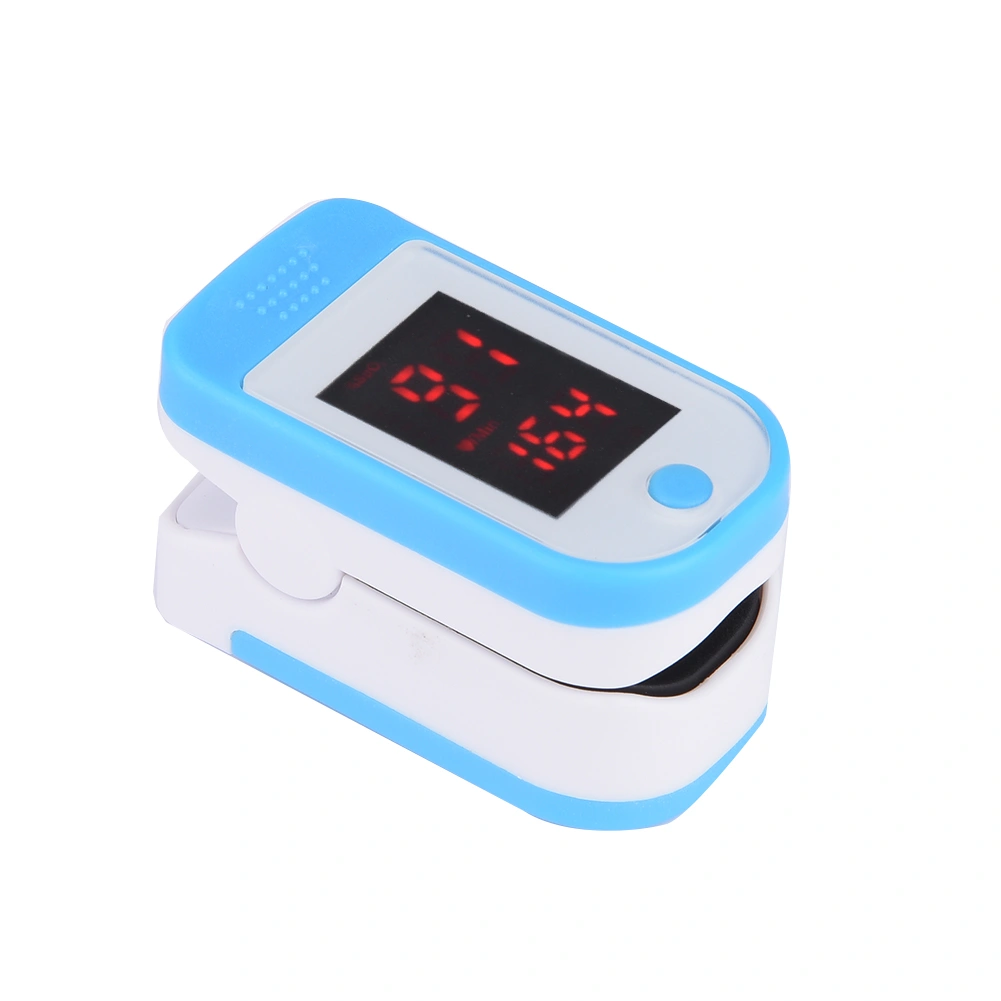 Finger Pulse Oximeter With Finger Tip Case Finger Pulse Oximeter LED Pulse Oximeters Blue