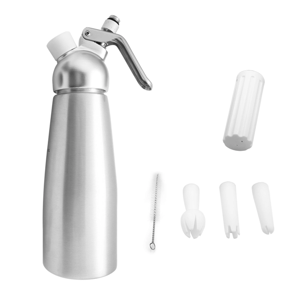 Aluminum Whipped Cream Dispenser Bundle With Three Nozzles Kitchen 1000ml