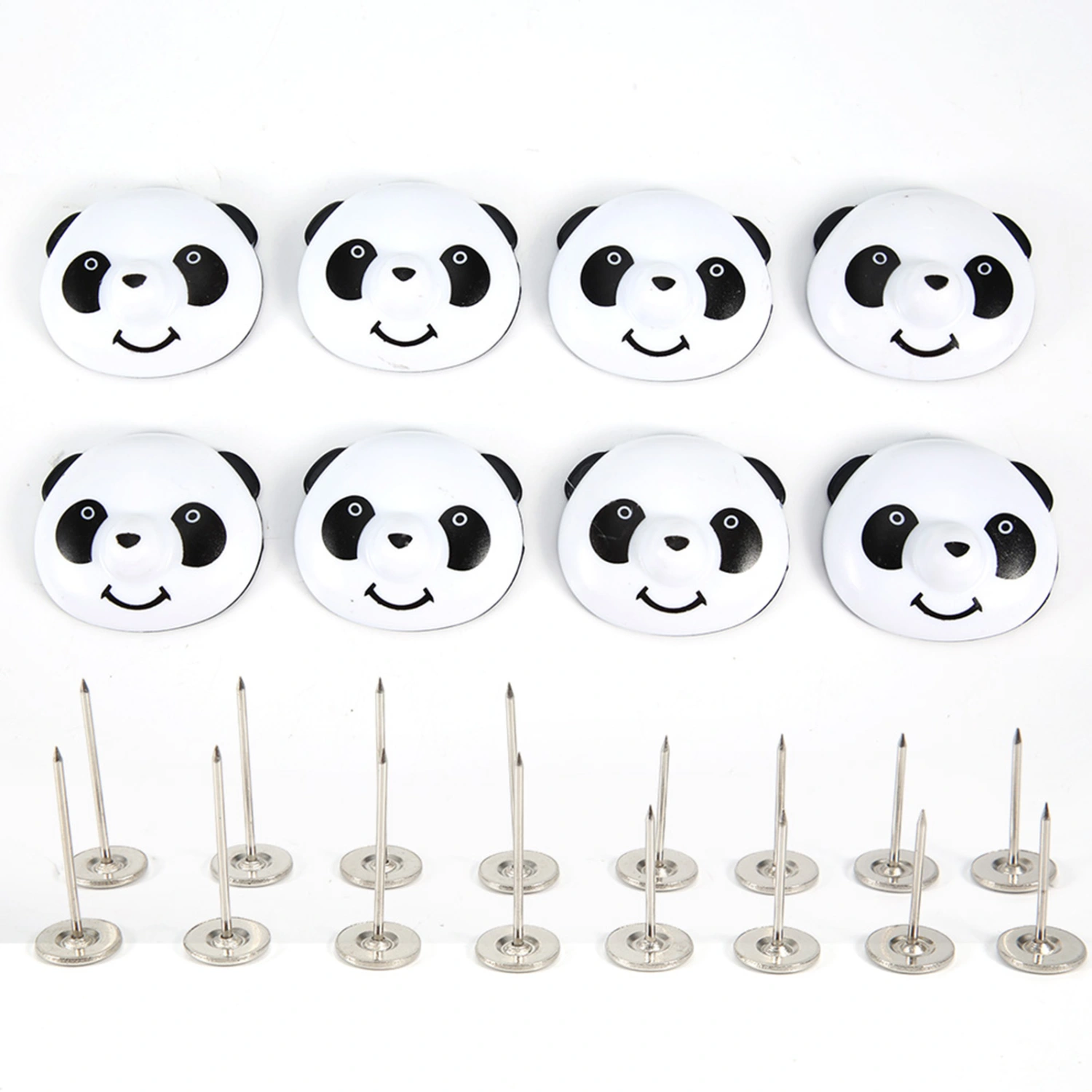 8Pcs Cute Panda Quilt Cover Gripper Bed Sheet Duvet Holders Clips Fastener NonSlip Buckles(#1)