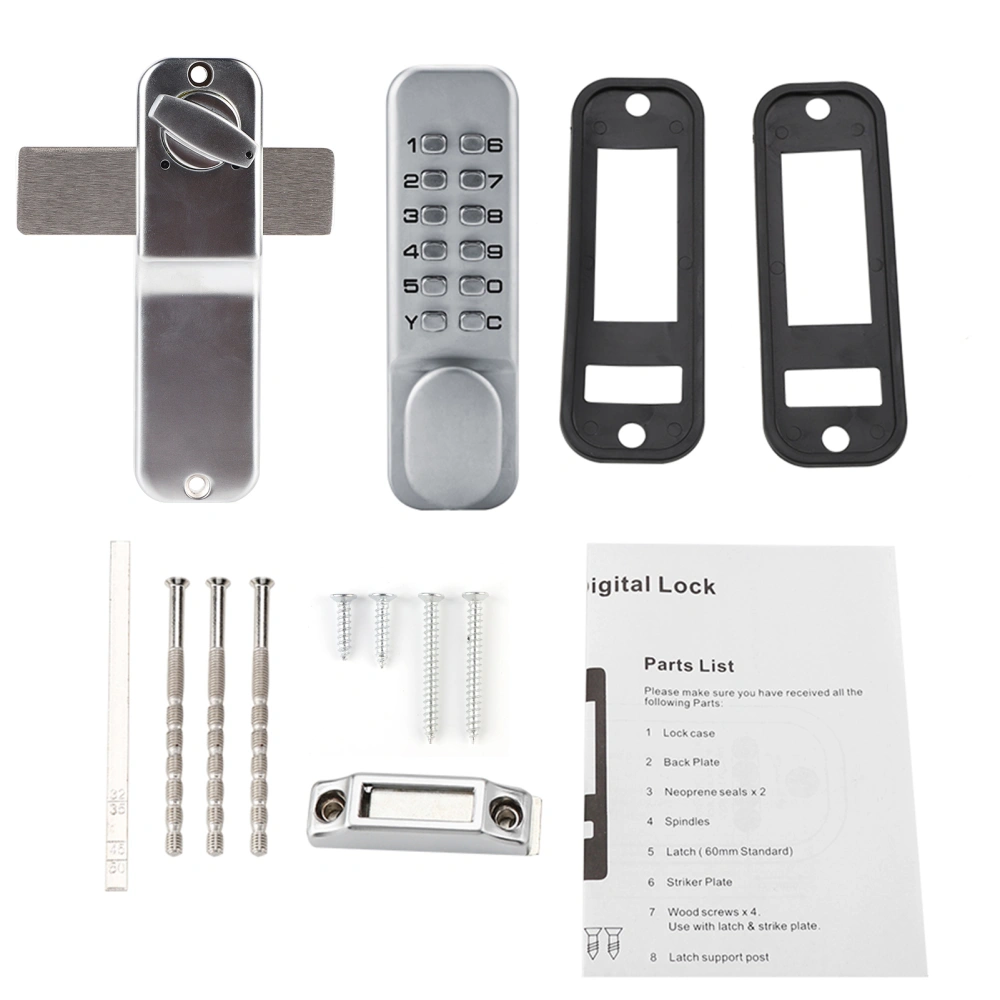 1 - 11 Digit Code Combination Cam Door Zinc Alloy Convenient Password Security Coded Lock