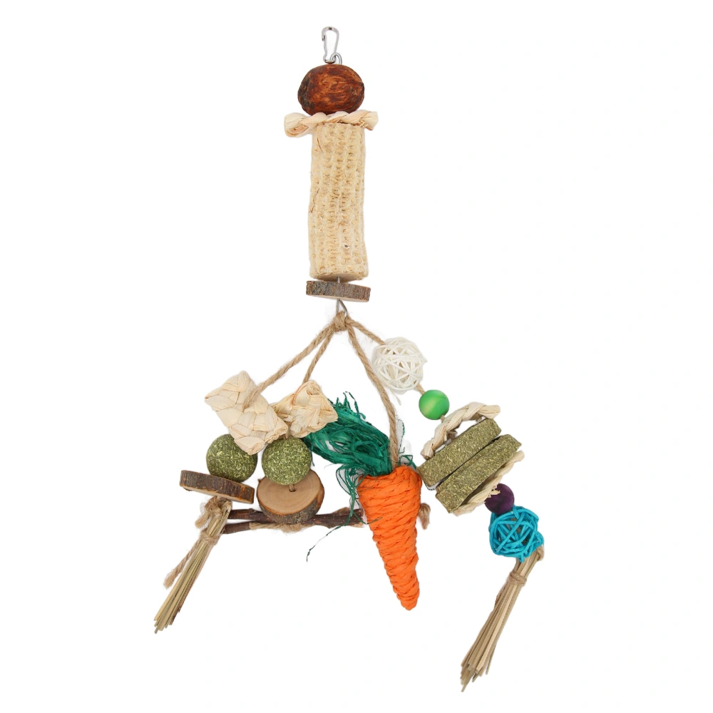 Rabbit Cage Hanging Chew Toys Rabbit Teeth Grinding Chew Toys for Guinea Pigs Chinchillas Hamsters Rats Teeth Grinding