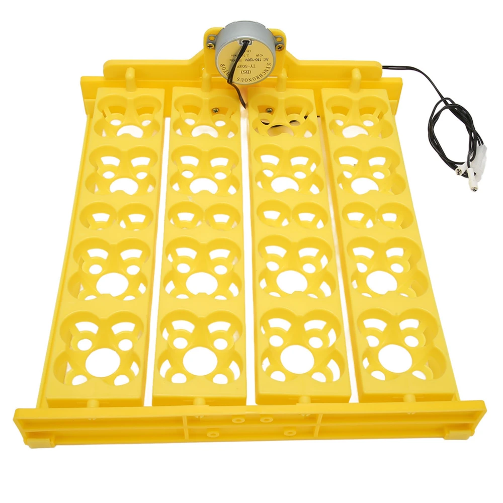 Egg Turning Tray Multifunction Automatic Egg Turner Incubator Tray for 16 Duck Eggs 16 Eggs 72 Quail Eggs Incubation AC110V