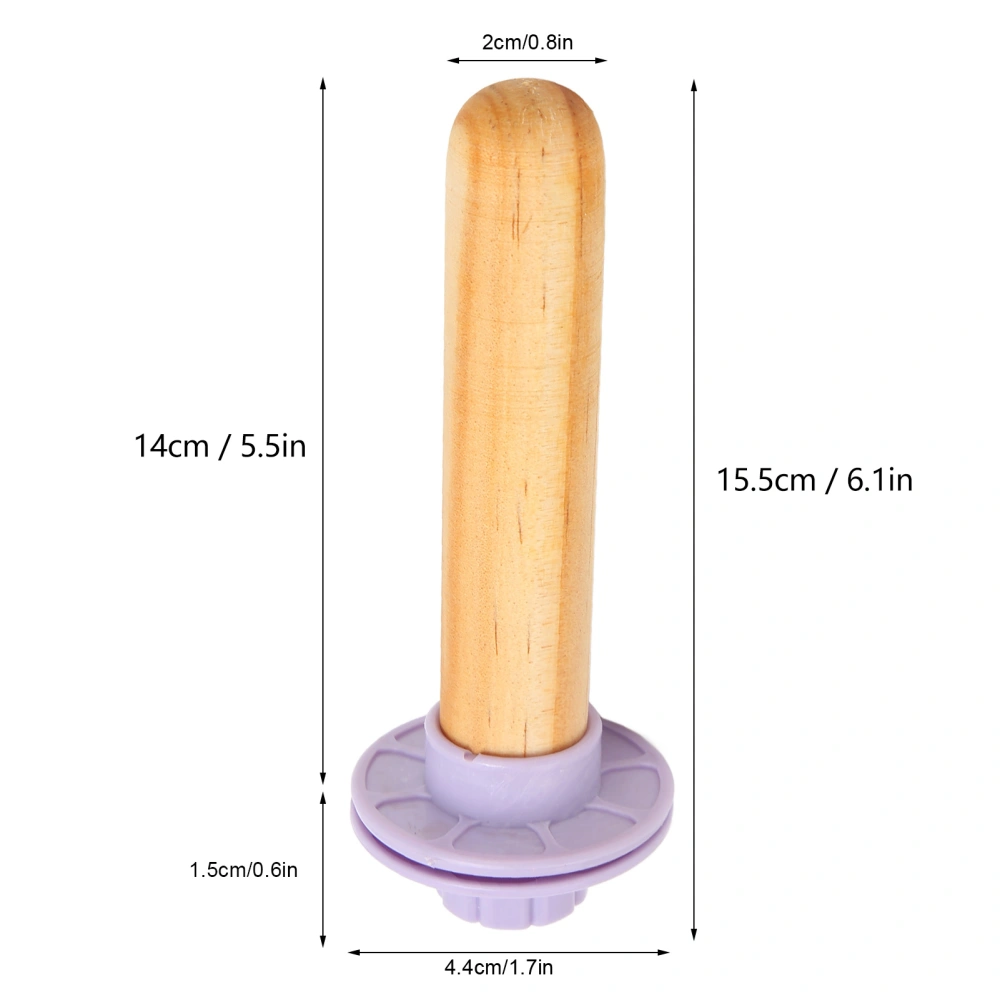 Bird Cage Perch Beak Paw Grinding Wooden Parrot Stand Stick Toy for Cockatiels Lovebirds Budgies Purple