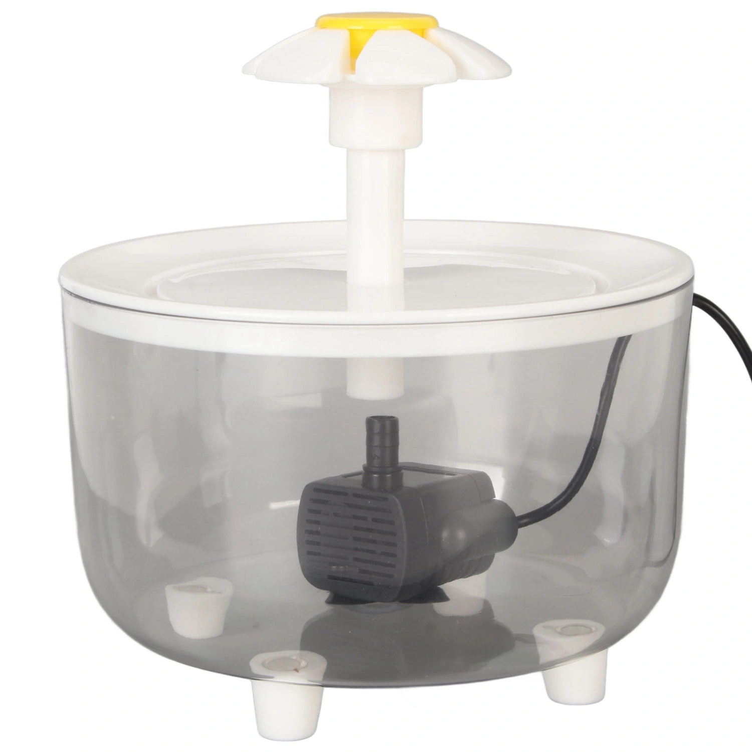 Cat Water Fountain Automatic Circulation USB Transparent Water Tank Silent Pet Water Fountain Cat Water Dispenser