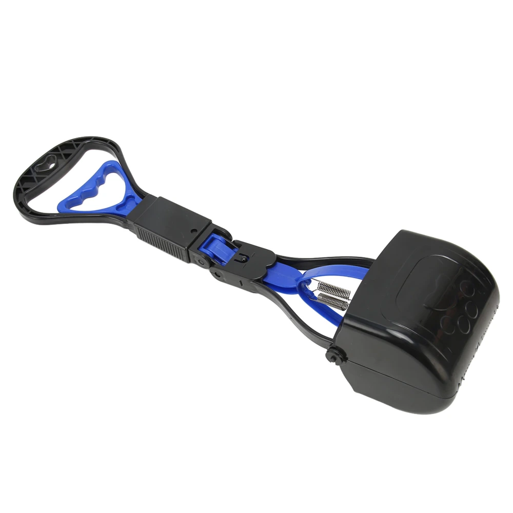 Pet Pooper Scooper Multipurpose Long Handle High Strength Durable Folding Portable Dog Poop Scooper for Outdoor Blue