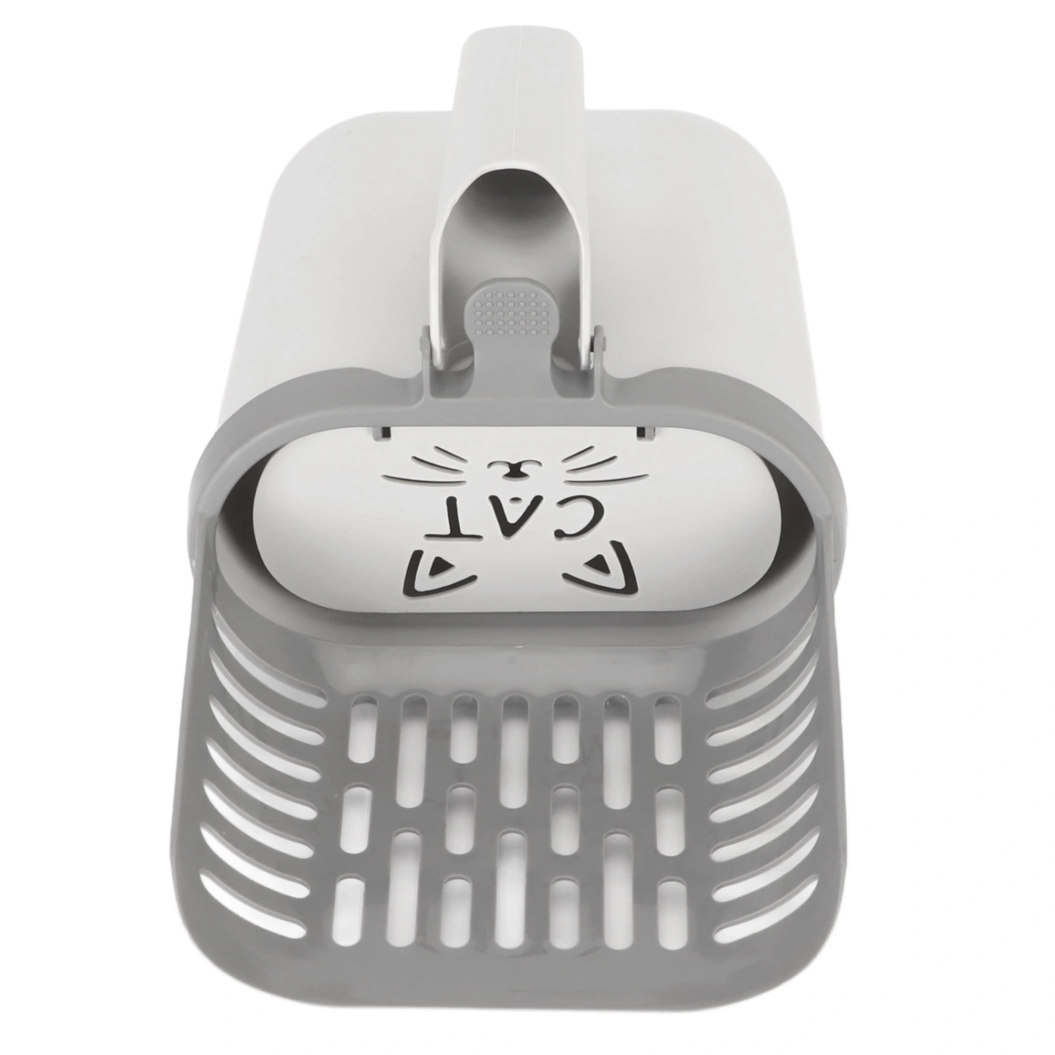 Cat Litter Scooper Multipurpose High Capacity One Piece Cat Litter Sifter Scoop System with Waste Container for Indoor